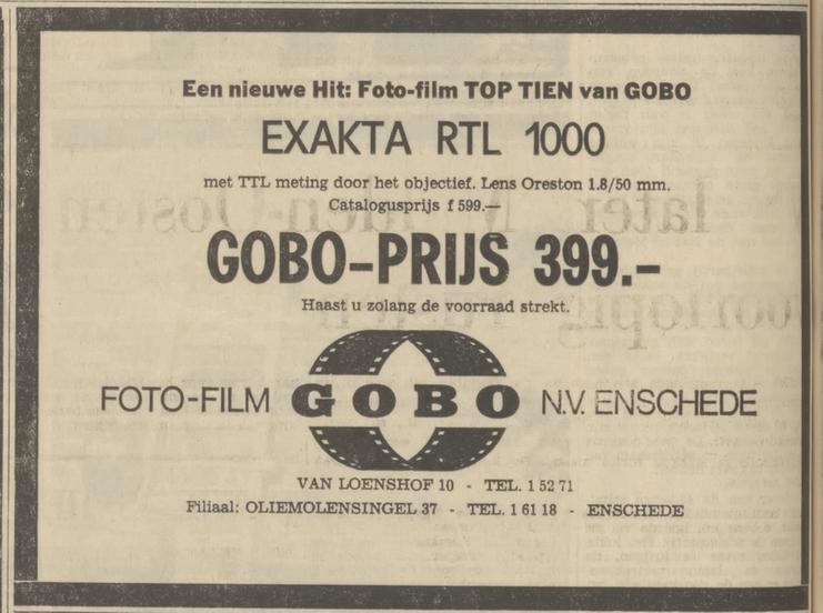 Oliemolensingel 37 Foto-film GOBO advertentie Tubantia 16-6-1972.jpg
