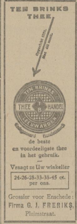 Pluimstraat G.J. Freriks advertentie Tubantia 19-8-1919.jpg