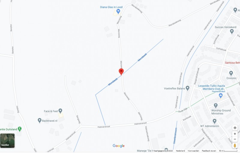 Morsbeek volgens Google Maps vanaf Helmerstraat via Morsweg naar Morsbeekweg.jpg