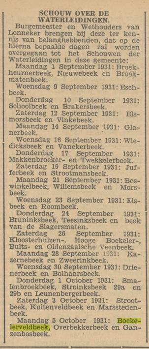 Boekelerveldbeek krantenbericht Tubantia 7-8-1931.jpg
