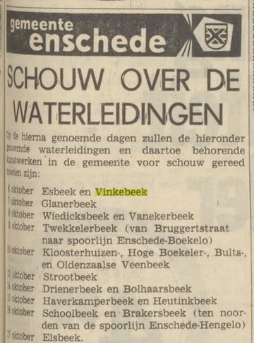 Vinkebeek krantenbericht Tubantia 18-9-1969.jpg