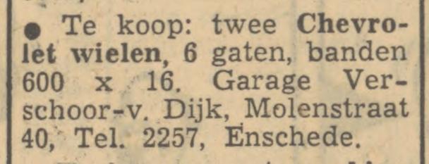 Molenstraat 40 Garage Verschoor-van Dijk advertentie Tubantia 8-9-1950.jpg
