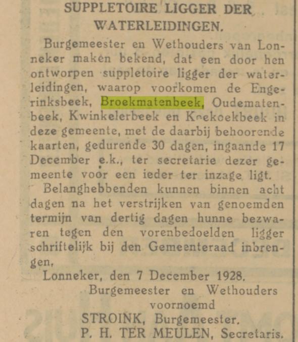Broekmatenbeek krantenbericht Tubantia 8-12-1928.jpg