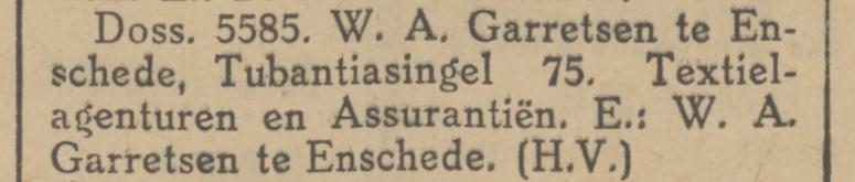 Tubantiasingel 75 W.A. Garretsen krantenbericht Tubantia 26-11-1926.jpg