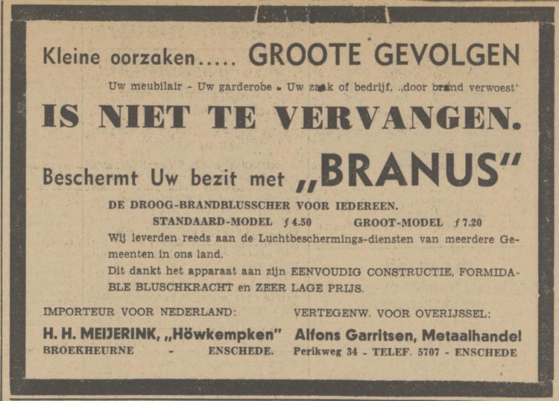 Perikweg 34 A. Garritsen advertentie Tubantia 6-12-1941.jpg