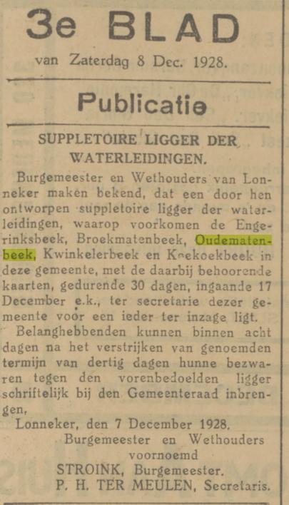 Oudematenbeek krantenbericht Tubantia 8-12-1928.jpg