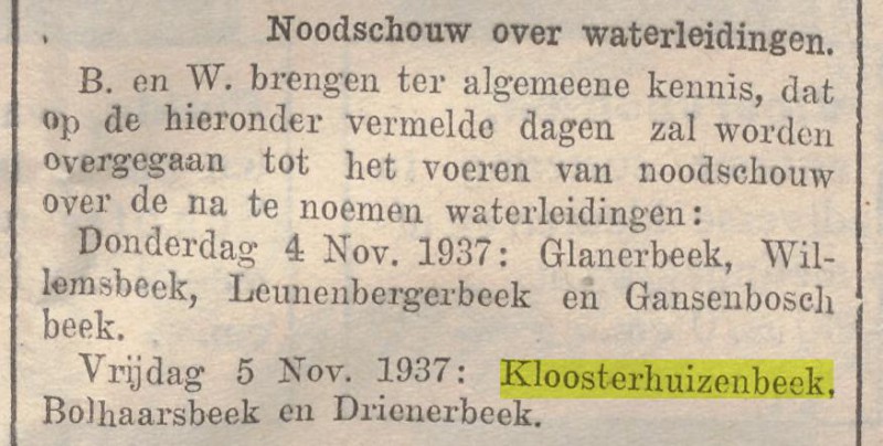 Kloosterhuizenbeek krantenbericht 29-10-1937.jpg