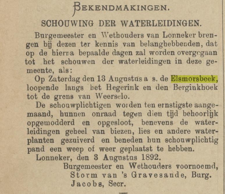 Elsmorsbeek tot de grens Weerselo krantenbericht Tubantia 6-8-1892.jpg