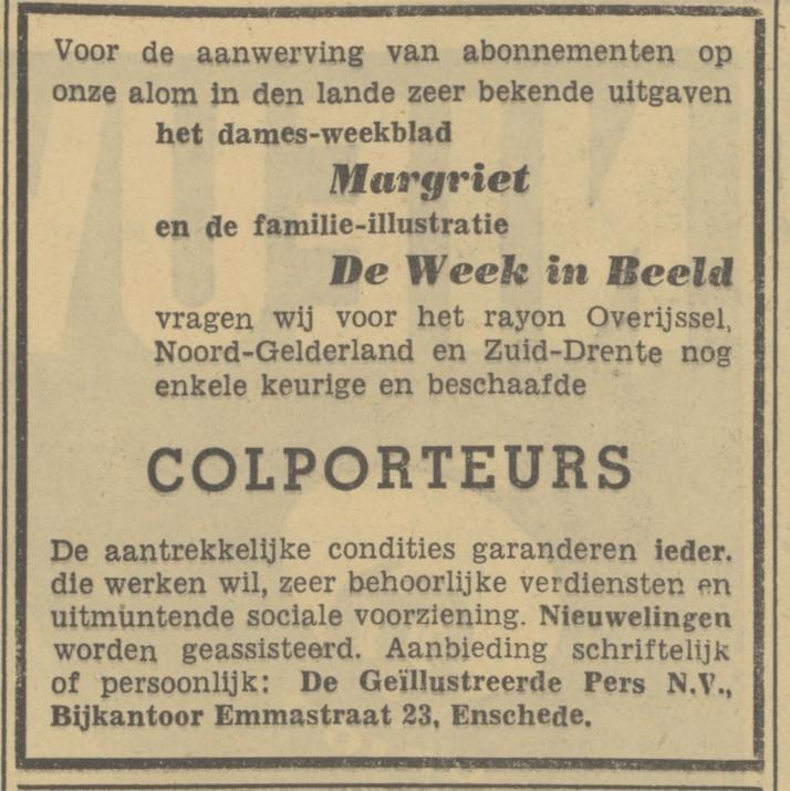 Emmastraat 23 De Geïllustreerde Pers N.V. advertentie Tubantia 31-3-1950.jpg