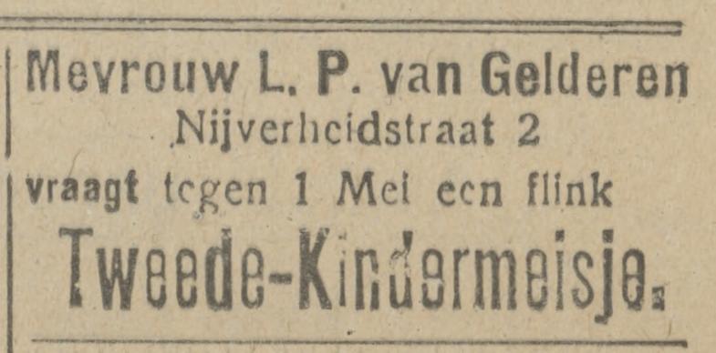 Nijverheidstraat 2 L.P. van Gelderen advertentie Tubantia 3-2-1920.jpg