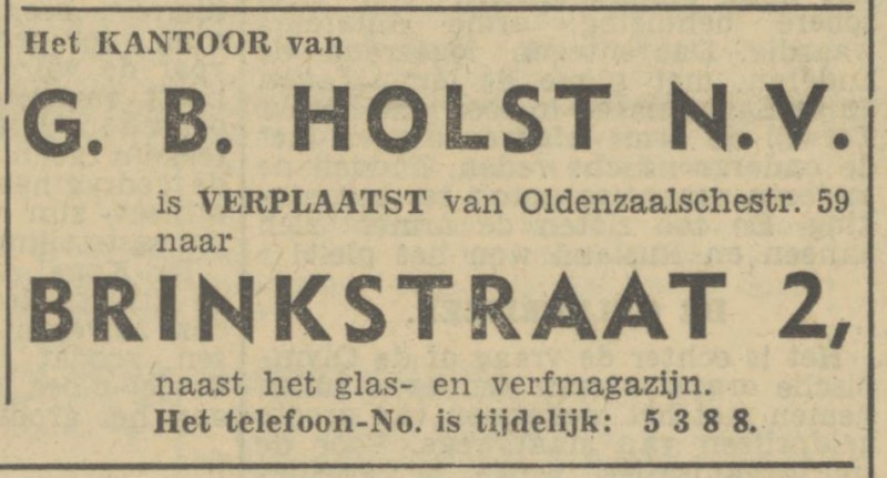 Brinkstraat 2 G.B. Holst N.V. advertentie Tubantia 14-11-1946.jpg