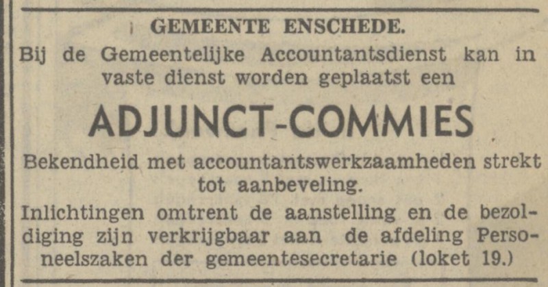 Gemeentelijke Accountantsdienst advertentie Tubantia 23-3-1948.jpg