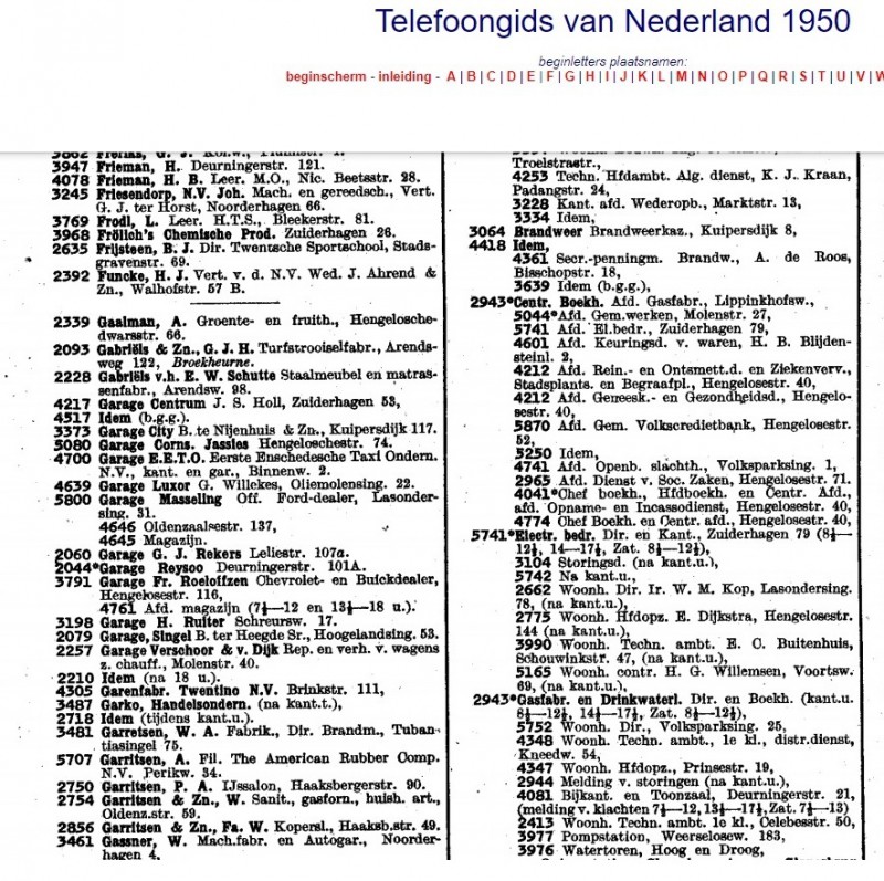 Voortsweg 69 H.G. Willemsen  contr. Electr. Bedr. tel. 5165. Telefoonboek 1950.jpg