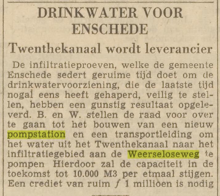 Weerseloseweg pompstation krantenbericht 13-8-1953.jpg