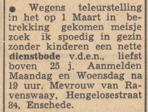 Hengelosestraat 84 Van Ravenswaay advertentie Tubantia 5-3-1949.jpg