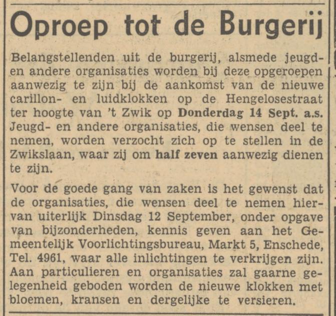 Markt 5 Gemeentelijk Voorlichtingsbureau advertentieTubantia 11-9-1950.jpg