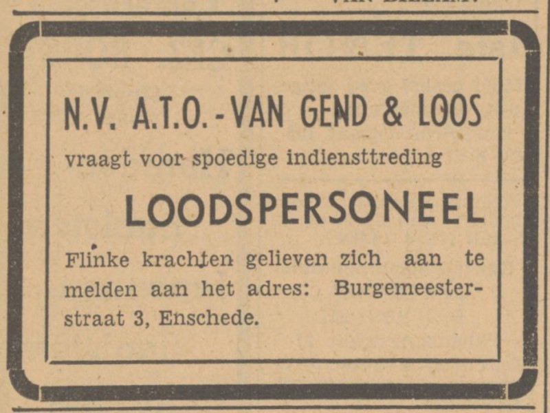 Burgemeesterstraat 3 Van Gend & Loos advertentie Tubantia 25-6-1948.jpg