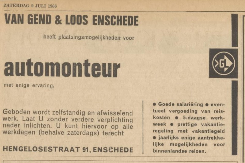Hengelosestraat 91 Van Gend & Loos advertentie Tubantia 9-7-1966.jpg
