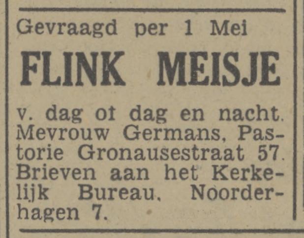 Gronausestraat 57 Mevr. Germans advertentie Tubantia 1-4-1948.jpg