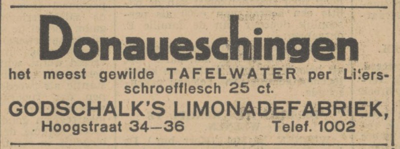 Hoogstraat 34-36 Godschalk limonadefabriek advertentie Tubantia 26-5-1931.jpg