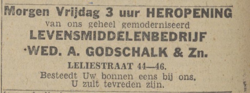 Leliestraat 44-46 Wed. A. Godschalk & Zn. advertentie Twentsch nieuwsblad 10-6-1943.jpg
