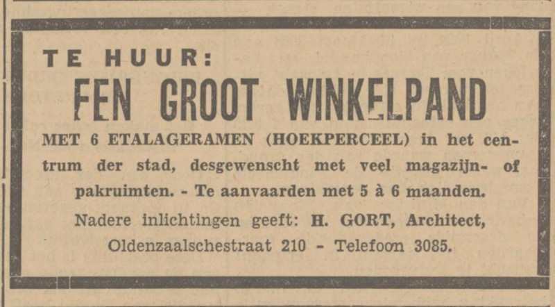 Oldenzaalsestraat 210 H. Gort Architect krantenbericht Tubantia 9-3-1935.jpg