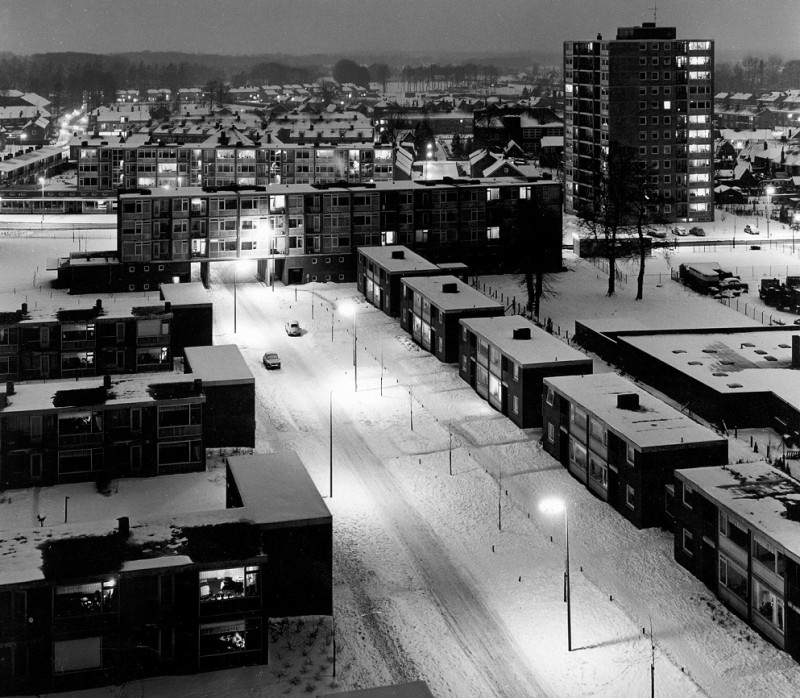 Hulsmaatstraat Een winters beeld over de wijk Mekkelholt bij de Hulsmaatstraat richting de Fazantstraat in de sneeuw.jpg