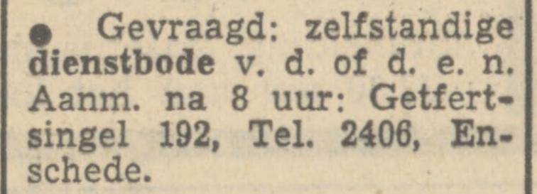 Getfertsingel 192. telf. 2406. advertentie Tubantia 22-11-1951.jpg