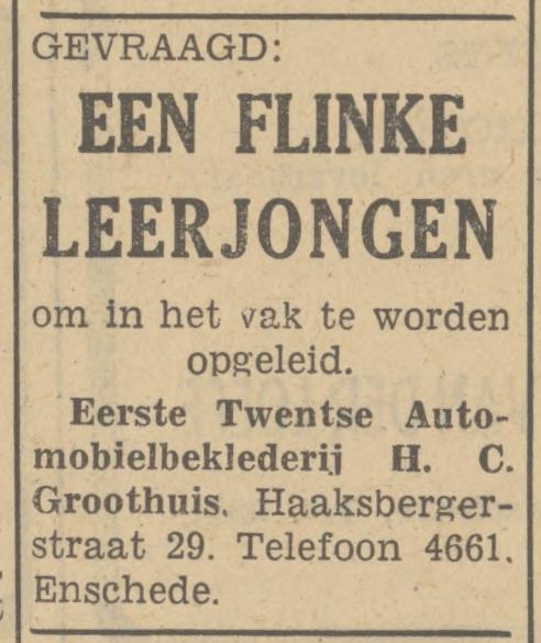 Haaksbergerstraat 29 H.C. Groothuis advertentie Tubantia 16-11-1948.jpg