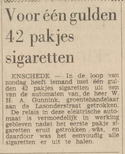 Lasonderstraat Gunnink Groentehandelaar krantenbericht Tubantia 14-11-1967.jpg
