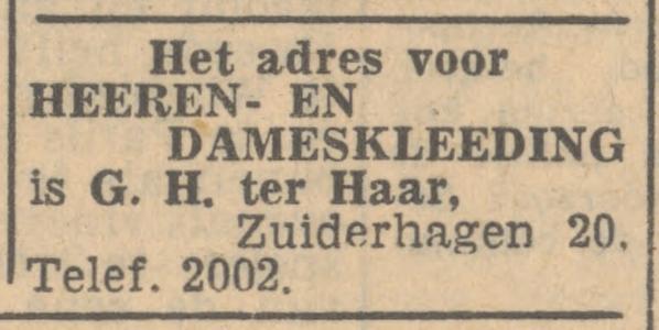 Zuiderhagen 20 G.H. Ter Haar advertentie Tubantia 30-3-1950.jpg