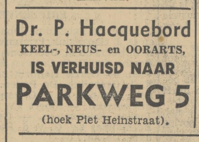 Parkweg 5 Dr. P Hacquebord advertetie Tubantia 23-12-1936.jpg