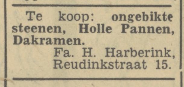 Reudinkstraat 15 Fa. H. Harberink advertentie Tubantia 11-11-1946.jpg