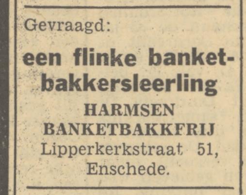 Lipperkerkstraat 51 Banketbakkerij Harmsen advertentie Tubantia 1-6-1949.jpg
