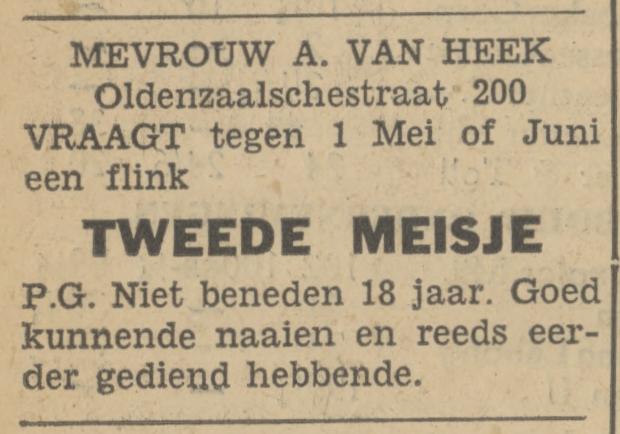 Oldenzaalsestraat 200 A. van Heek advertentie Tubantia 17-3-1932.jpg