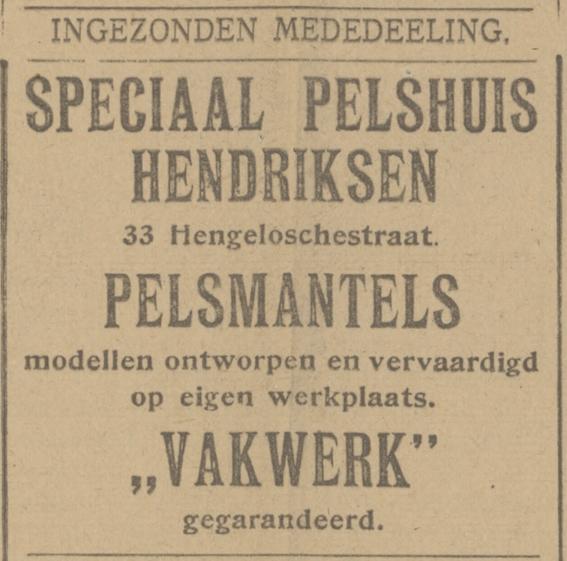 Hengelosestraat 33 Hendriksen advertentie Tubantia 18-10-1924.jpg