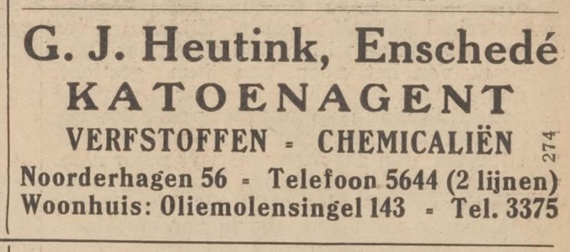 Oliemolensingel 143 G.J. Heutink katoenagent advertentie 26-9-1935.jpg