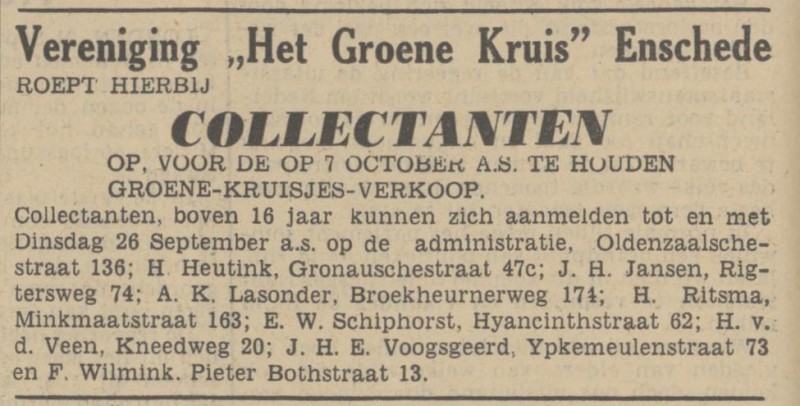 Gronausestraat 47c H. Heutink Het Grone Kruis advertentie Tubantia 21-9-1939.jpg