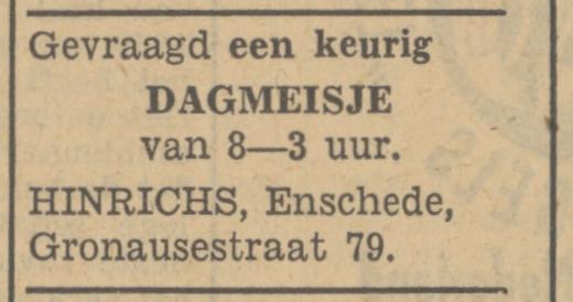 Gronausestraat 79 Hinrichs advertentie Tubantia 16-8-1949.jpg