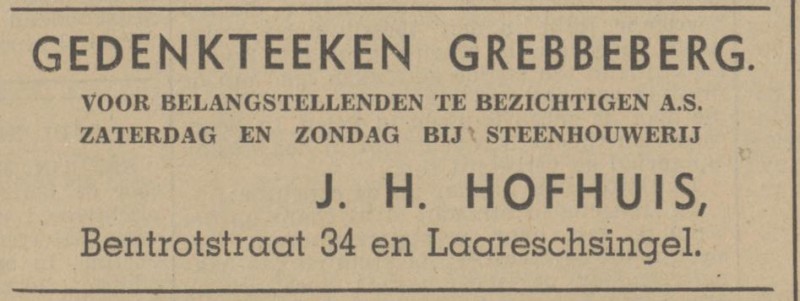 Bentrotstraat 24-34 Steenhouderij J.H. Hofhuis advertentie Tubantia 30-8-1940.jpg