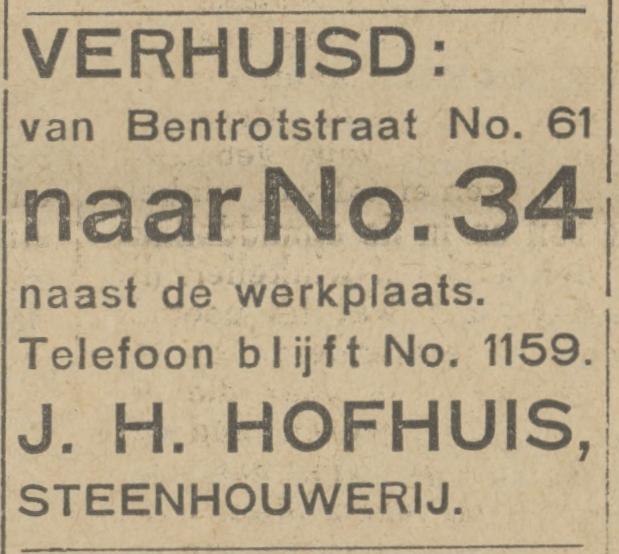 Bentrotstraat 24-34 Steenhouderij J.H. Hofhuis advertentie Tubantia 20-10-1927.jpg