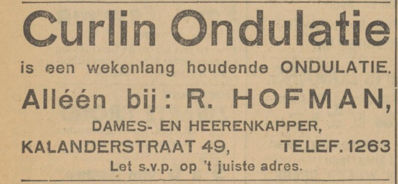 Kalanderstraat 49 R. Hofman advertentie Tubantia 7-8-1928.jpg