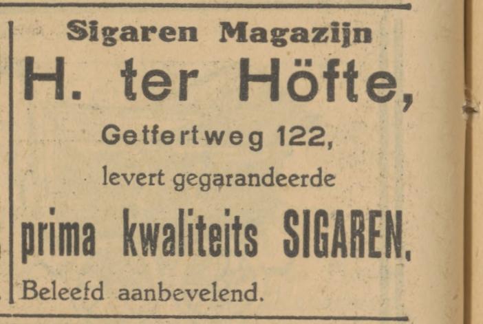 Getfertweg 122 H. ter Hofte advertentie Tubantia 4-1-1927.jpg