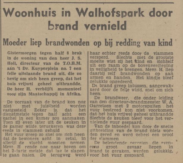 Minister Dr. Kuyperplein 7 J.S. Holl krantenbericht Tubantia 4-2-1948.jpg