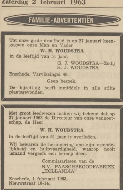 Varviksingel 46 W.H. Woudstra Directeur Hollandia Paaschbroodfabriek. overlijdensadvertentie Tubantia 18-9-1950.jpg