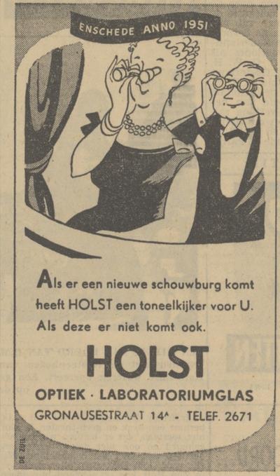 Gronausestraat 14a Holst advertentie Tubantia 15-2-1951.jpg