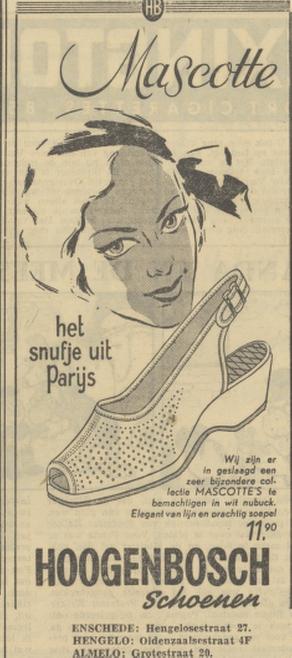 Hengelosesestraat 27 Hoogenbosch schoenen advertentie Tubantia 25-5-1950.jpg