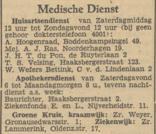 Boddenkampsingel 49 A. Hoogenraad krantenbericht Tubantia 7-9-1951.jpg