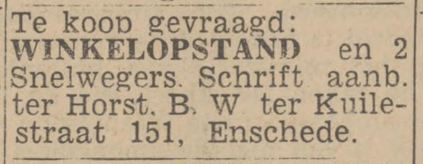 B.W. ter Kuilestraat 151 ter Horst advertentie Twentsch nieuwsblad 20-4-1943.jpg