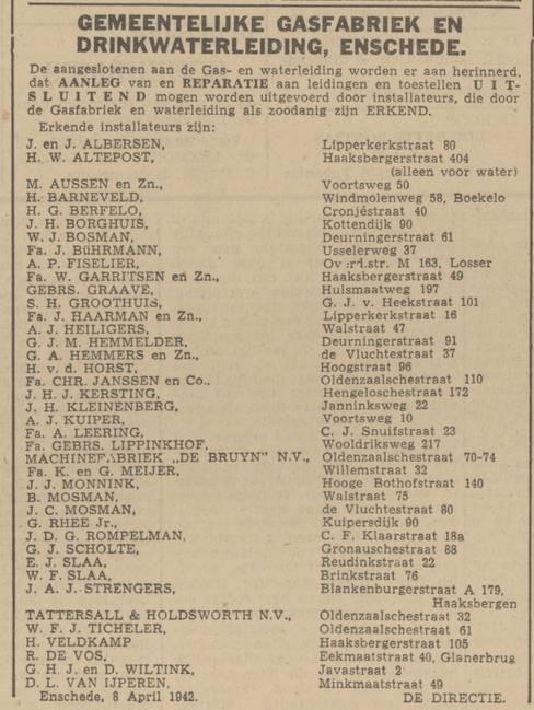 Hoogstraat 96 H. v.d. Horst advertentie Tubantia 10-4-1942.jpg